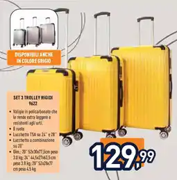 Unieuro JOIAHOME Set 3 trolley rigidi 9622 offerta