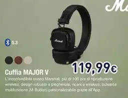 Unieuro Marshall Cuffia MAJOR V offerta