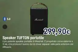 Unieuro Marshall Speaker TUFTON portatile offerta