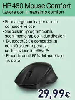 Unieuro HP 480 Mouse Comfort offerta