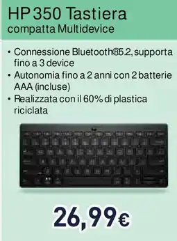 Unieuro HP 350 Tastiera offerta