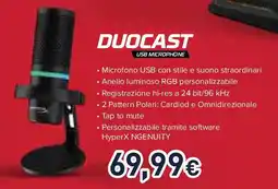Unieuro DUOCAST USB microphone offerta