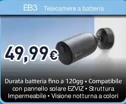 Unieuro EZVIZ EB3 Telecamera a batteria offerta