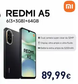 Unieuro Redmi A5 offerta