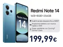 Unieuro Redmi Note 14 offerta