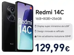 Unieuro Redmi 14C offerta