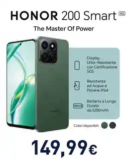 Unieuro HONOR 200 Smart The Master Of Power offerta