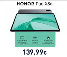 Unieuro HONOR Pad X8a offerta