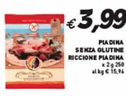 Coal Pla dina senza glutine riccione PIADINA offerta