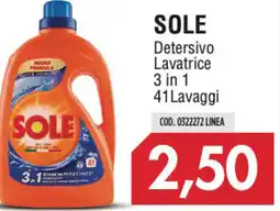 Carico Cash & Carry SOLE Detersivo Lavatrice 3 in 1 offerta