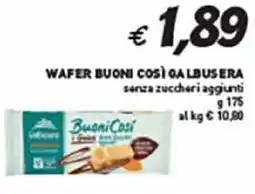 Coal Wafer buoni così GALBUSERA offerta