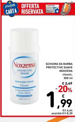 Spazio Conad Schiuma da barba protective shave noxzema classic, offerta