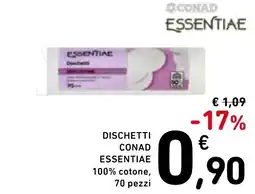 Spazio Conad Dischetti conad essentiae 100% cotone, 70 pezzi offerta