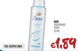 Carico Cash & Carry Dove deodorante spray offerta