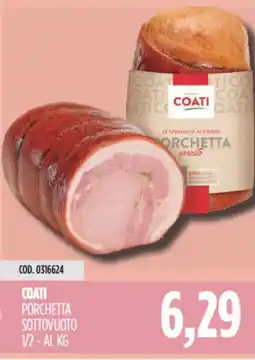 Carico Cash & Carry Coati porchetta sottovuoto offerta