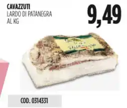 Carico Cash & Carry Cavazzuti lardo di patanegra offerta
