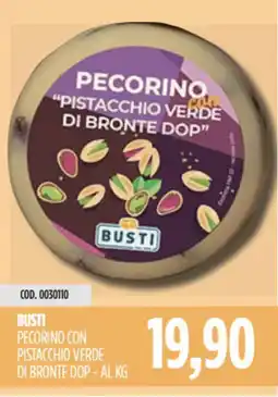 Carico Cash & Carry Busti pecorino con pistacchio verde di bronte dop offerta