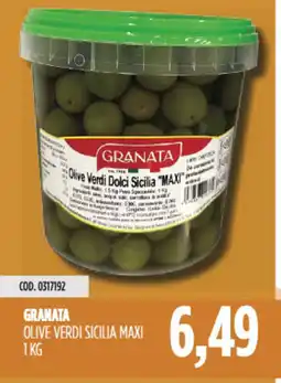 Carico Cash & Carry Granata olive verdi sicilia maxi offerta
