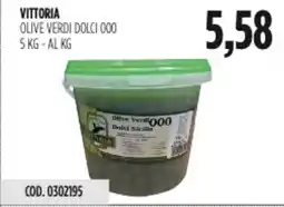 Carico Cash & Carry Vittoria olive verdi dolci 000 offerta