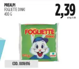 Carico Cash & Carry Prealpi fogliette dinki offerta