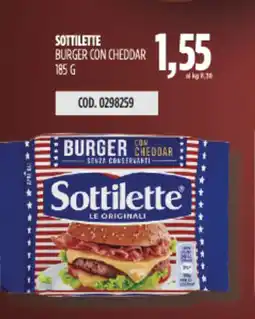 Carico Cash & Carry Sottilette burger con cheddar offerta