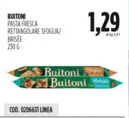 Carico Cash & Carry Buitoni pasta fresca rettangolare sfoglia/ brisee offerta