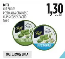 Carico Cash & Carry Biffi che sugo! pesto alla genovese classico/senz'aglio offerta