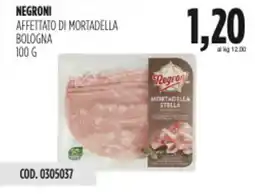 Carico Cash & Carry Negroni affettato di mortadella bologna offerta