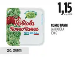 Carico Cash & Carry Nonno nanni la robiola offerta