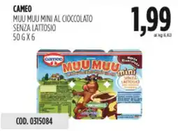 Carico Cash & Carry Cameo muu muu mini al cioccolato senza lattosio offerta