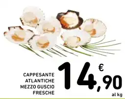 Spazio Conad Cappesante atlantiche mezzo guscio fresche offerta