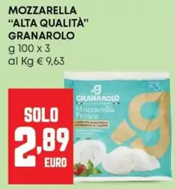 Panorama Mozzarella "alta qualità" granarolo offerta