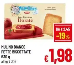A&O Mulino bianco fette biscottate offerta