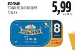 Carico Cash & Carry Asdomar tonno all'olio di oliva offerta