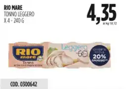 Carico Cash & Carry Rio mare tonno leggero offerta