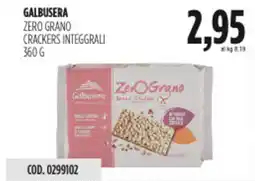 Carico Cash & Carry Galbusera zero grano crackers integgrali offerta