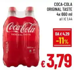 A&O Coca-cola original taste offerta