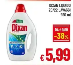 A&O Dixan liquido 20/22 lavaggi offerta