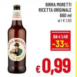 A&O Birra moretti ricetta originale offerta