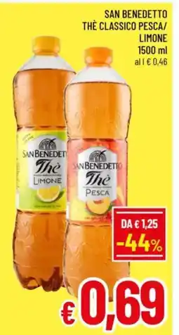 A&O San benedetto the classico pesca/ limone offerta