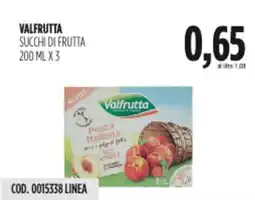 Carico Cash & Carry Valfrutta succhi di frutta offerta