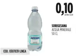 Carico Cash & Carry Soregesana acqua minerale offerta