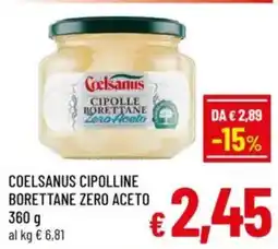 A&O Coelsanus cipolline borettane zero aceto offerta