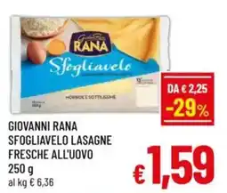 A&O Giovanni rana sfogliavelo lasagne fresche all'uovo offerta