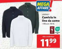 Lidl LIVERGY Camicia in lino da uomo offerta