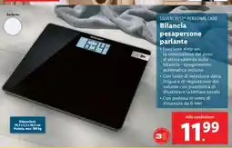 Lidl SILVERCREST PERSONAL CARE Bilancia pesapersone parlante offerta