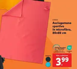 Lidl CRIVIT Asciugamano sportivo offerta