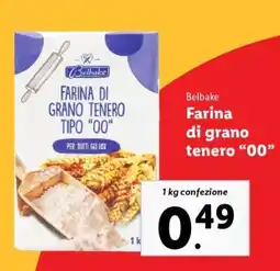 Lidl Belbake Farina di grano tenero “00” offerta