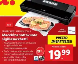 Lidl Macchina sottovuoto sigillasacchetti offerta
