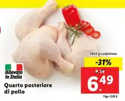 Lidl Quarto posteriore di pollo offerta